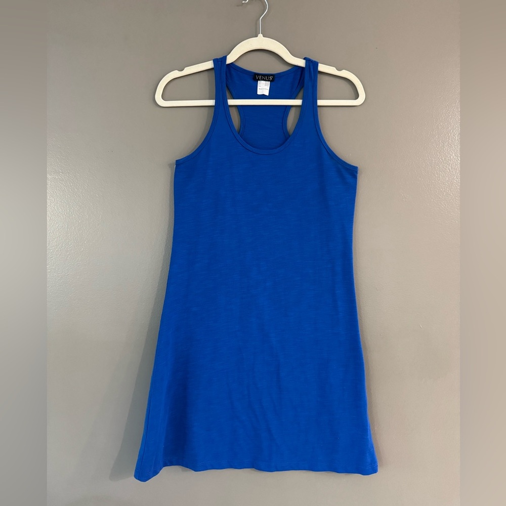 Venus Blue racer back Tank Dress size large